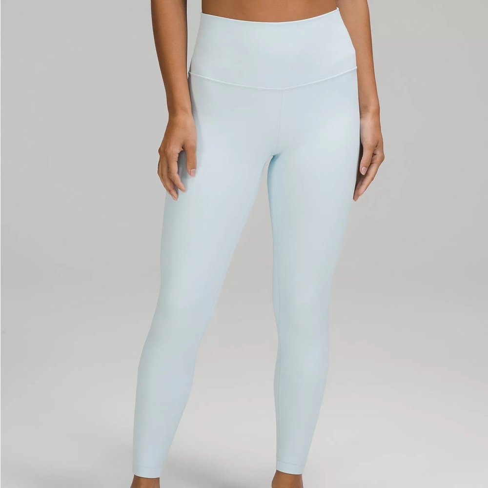 NWT Lululemon Align HR pant 28” size 8 Powder Blue